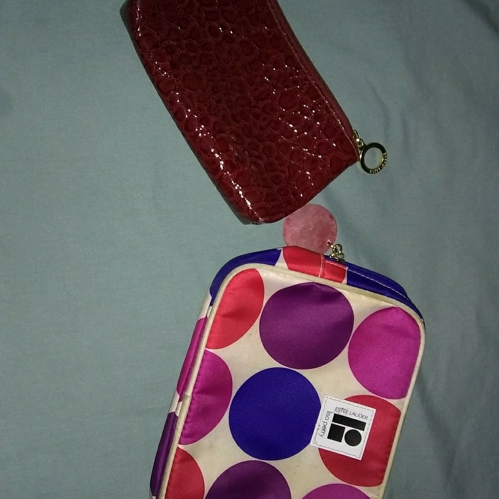 ESTEE LAUDER make-up bag and wallet